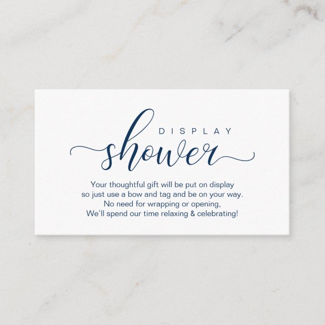 Tarjeta De Recepción Ducha de visualización boda, romántico moderno (Anverso)