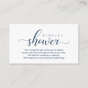 Tarjeta De Recepción Ducha de visualización boda, romántico moderno