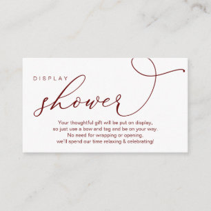 Tarjeta De Recepción Ducha de visualización boda, romántico moderno