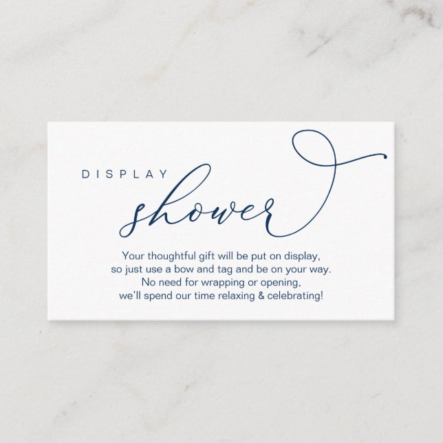 Tarjeta De Recepción Ducha de visualización boda, romántico moderno (Anverso)