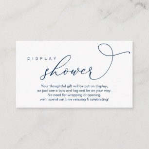 Tarjeta De Recepción Ducha de visualización boda, romántico moderno