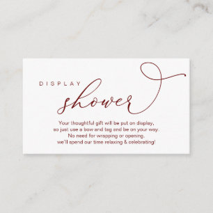 Tarjeta De Recepción Ducha de visualización boda, romántico moderno