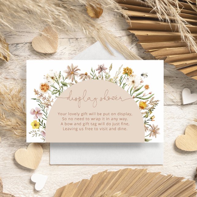 Tarjeta De Recepción Ducha de visualización Boho Floral Baby Shower (Subido por el creador)
