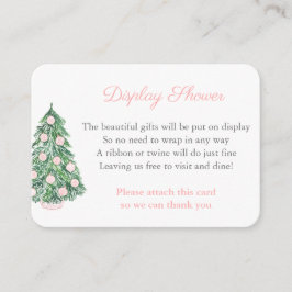 Tarjeta De Recepción Ducha de visualización clásica de Navidades femeni