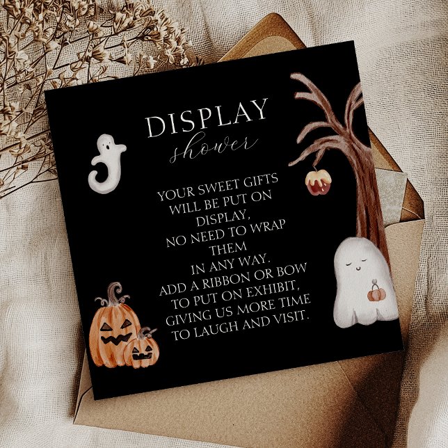 Tarjeta De Recepción Ducha de visualización de Baby Shower Boho Hallowe (Subido por el creador)