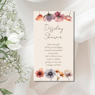 Tarjeta De Recepción Ducha de visualización de Baby Shower color de agu