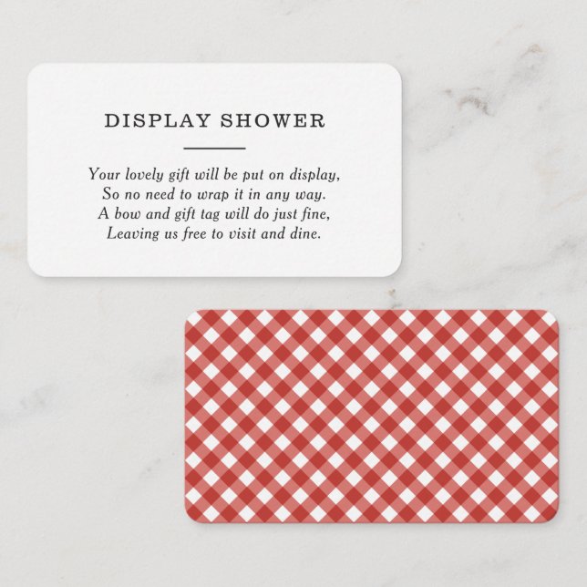 Tarjeta De Recepción Ducha de visualización de Baby Shower de barbacoa  (Anverso / Reverso)