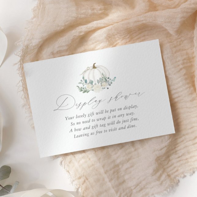 Tarjeta De Recepción Ducha de visualización de Baby Shower de calabaza  (Subido por el creador)