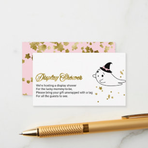 Tarjeta De Recepción Ducha de visualización de Baby Shower de Halloween