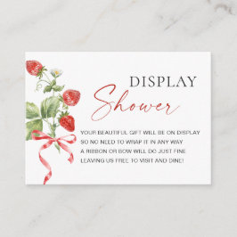 Tarjeta De Recepción Ducha de visualización de cerezas de fresa de colo