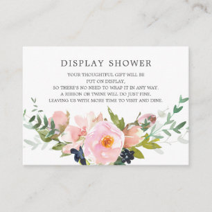 Tarjeta De Recepción Ducha de visualización de ducha de novia para Rosa