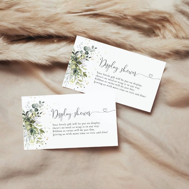 Tarjeta De Recepción Ducha de visualización de la vegetación floral Euc (Subido por el creador)