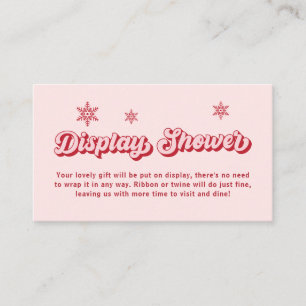 Tarjeta De Recepción Ducha de visualización de Navidades de Santa Baby 