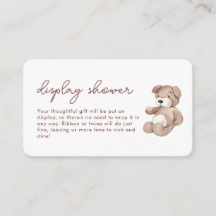 Tarjeta De Recepción Ducha de visualización de niños Boho de color acuá