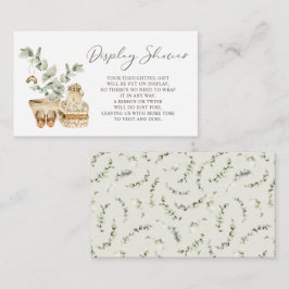 Tarjeta De Recepción Ducha de visualización de regalos de Baby Shower d