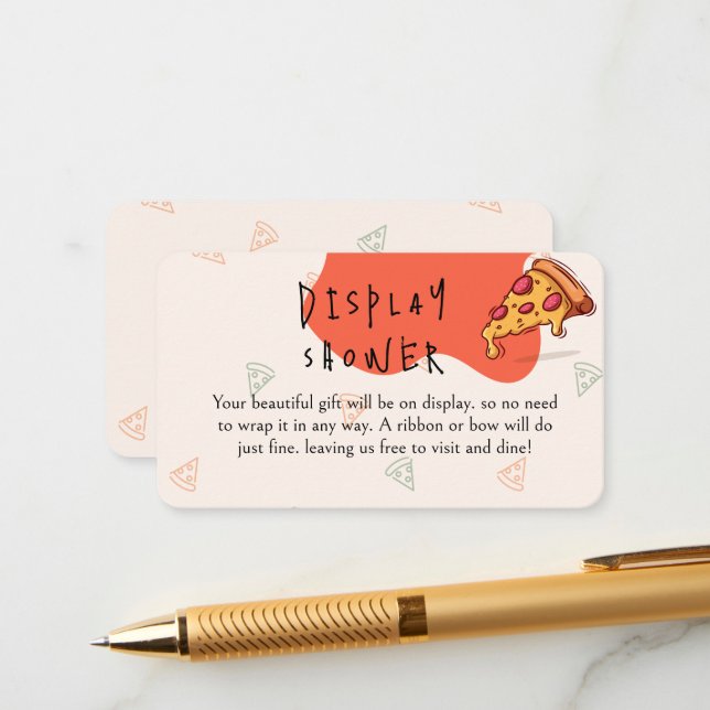 Tarjeta De Recepción Ducha de visualización de tiempo de pizarra (Anverso/Reverso In Situ)