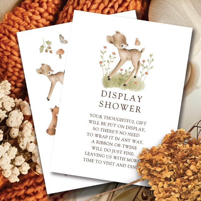 Tarjeta De Recepción Ducha de visualización de venados Woodland Wonder (Subido por el creador)