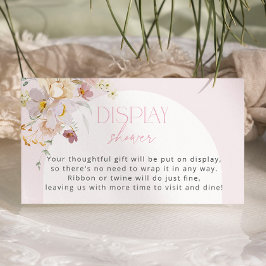 Tarjeta De Recepción Ducha de visualización Rubor Floral Baby Shower