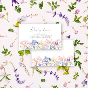 Tarjeta De Recepción Ducha floral de flores silvestres - Exposición