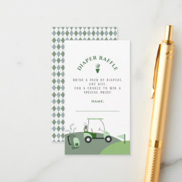 Tarjeta De Recepción Ducha infantil de golf moderna