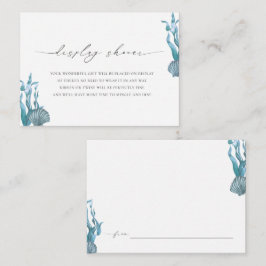 Tarjeta De Recepción Ducha Náutica de pantalla de conchas marinas