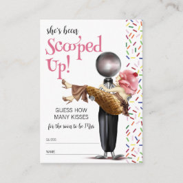 Tarjeta De Recepción Ducha nupcial con crema de hielo de fresa