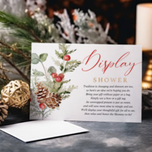 Tarjeta De Recepción Ducha para exposición de Navidades de invierno rús