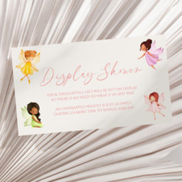 Tarjeta De Recepción Ducha para la pantalla Baby Shower de hadas encant