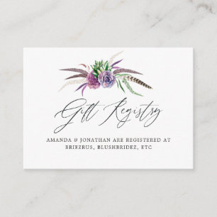 Tarjeta De Recepción Ducha para la pantalla de ducha de novia mística