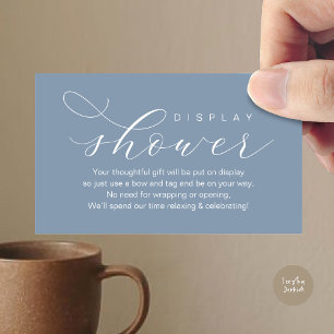 Tarjeta De Recepción Ducha para pantalla boda, elegancia moderna mínima