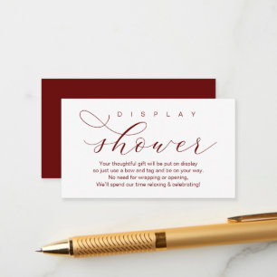 Tarjeta De Recepción Ducha para pantalla boda, elegante y moderno