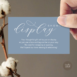 Tarjeta De Recepción Ducha para pantalla boda, minimalista de elegancia