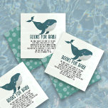 Tarjeta De Recepción duchón de bebé de ballena vintage<br><div class="desc">libros vintage de ballena bebé de bebés de ducha para bebé. con ballenas muy lindas y burbujas en la parte de atrás</div>