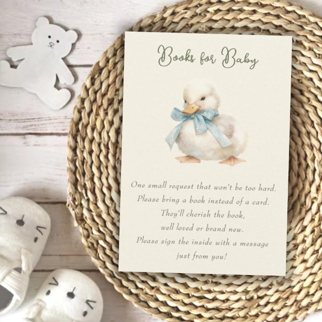 Tarjeta De Recepción Duckling con los Libros Baby Shower de Cinta para  (Subido por el creador)