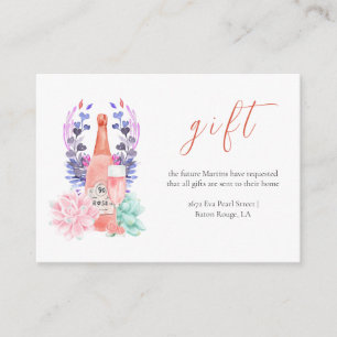 Tarjeta De Recepción Duelo de ducha de putas y de prosecco
