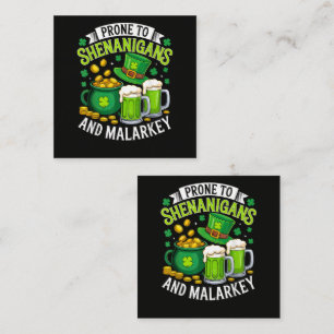 Tarjeta De Recepción Duende irlandés del día de San Patricio propenso a