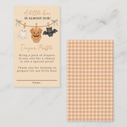 Tarjeta De Recepción Dulce Boo Baby Shower de Halloween Rifra de Pañale