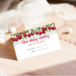 Tarjeta De Recepción Dulce cereza ¿Cuántos canes?