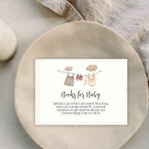 Tarjeta De Recepción Dulce Chicas de la línea de ropa Baby Shower Libro
