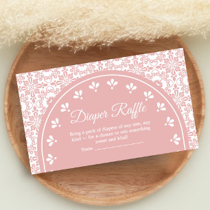 Tarjeta De Recepción Dulce Cielo Hermoso Sorteo de Pañales para Baby Sh