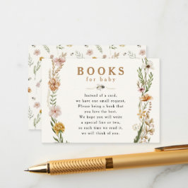 Tarjeta De Recepción Dulce como puede ser el libro de Bee Floral para B