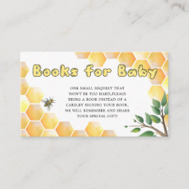 Tarjeta De Recepción Dulce como pueden ser los libros de abejas para el
