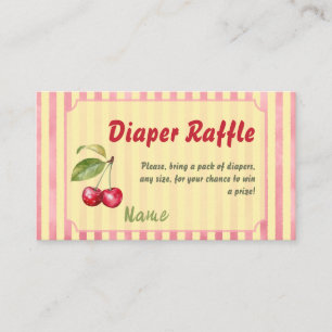 Tarjeta De Recepción Dulce de Cereza Retro Café Rojo Amarillo Ducha de 