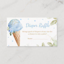 Dulce de Hielo Cumpleaños de Bebe Rifa de Pañales