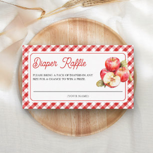 Tarjeta De Recepción Dulce de Nuestros Ojos Sorteo de Pañales para Baby
