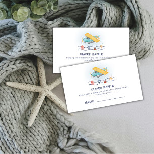 Tarjeta De Recepción Dulce de verano Fiesta de Bebé del avión de pañal