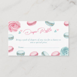 Tarjeta De Recepción Dulce Donut Baby Shower Diaper Ticket