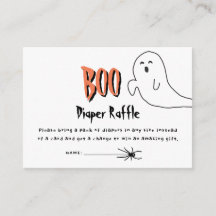 Dulce Fantasma Pequeño Boo Shower de Pañales Rifa