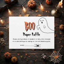 Dulce Fantasma Pequeño Boo Shower de Pañales Rifa