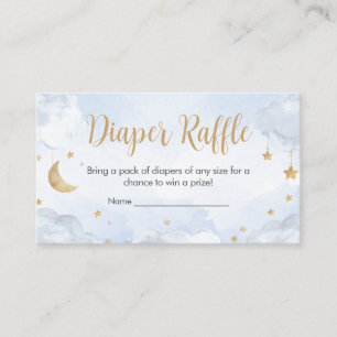Tarjeta De Recepción Dulce Fiesta de Baby Shower Rifa de Pañales Estrel